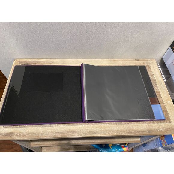 Bundle of Two Recollections Scrapbook Post Bound Refillable Albums Purple/Stripe - Picture 5 of 5
